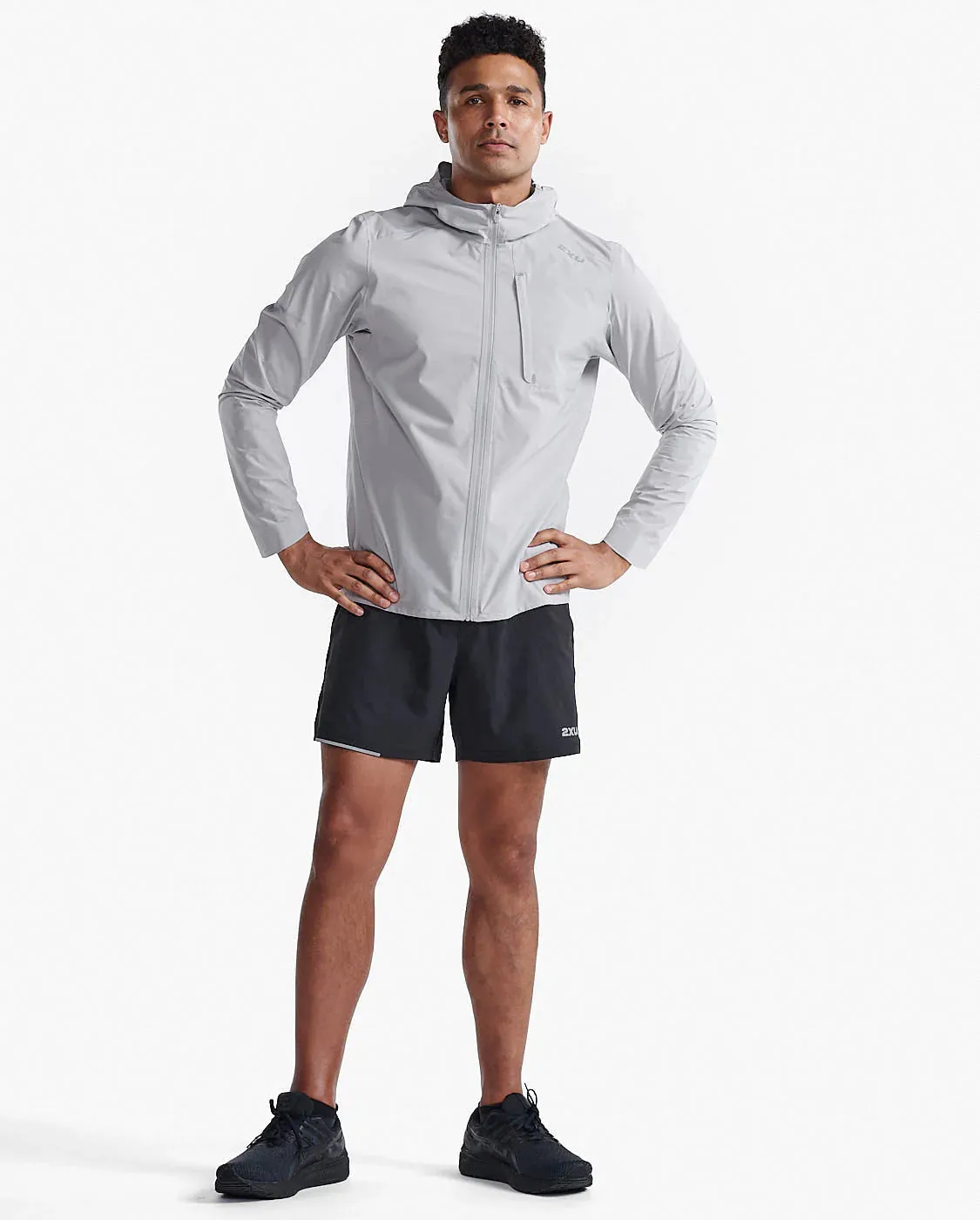 2XU Mens Ignition Shield Jacket - Harbor Mist/Silver Reflective