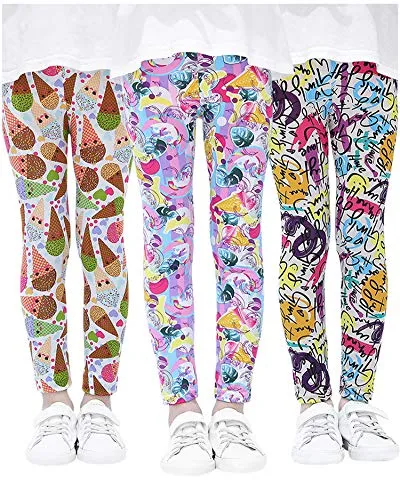 Adorel Mädchen Leggings Hosen 3er-Pack