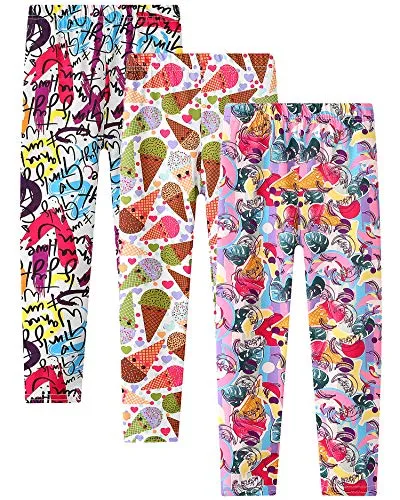 Adorel Mädchen Leggings Hosen 3er-Pack