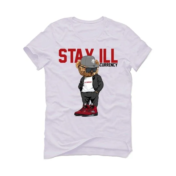 Air Jordan 5 Raging Bull White T-Shirt (Stay ill Bear)