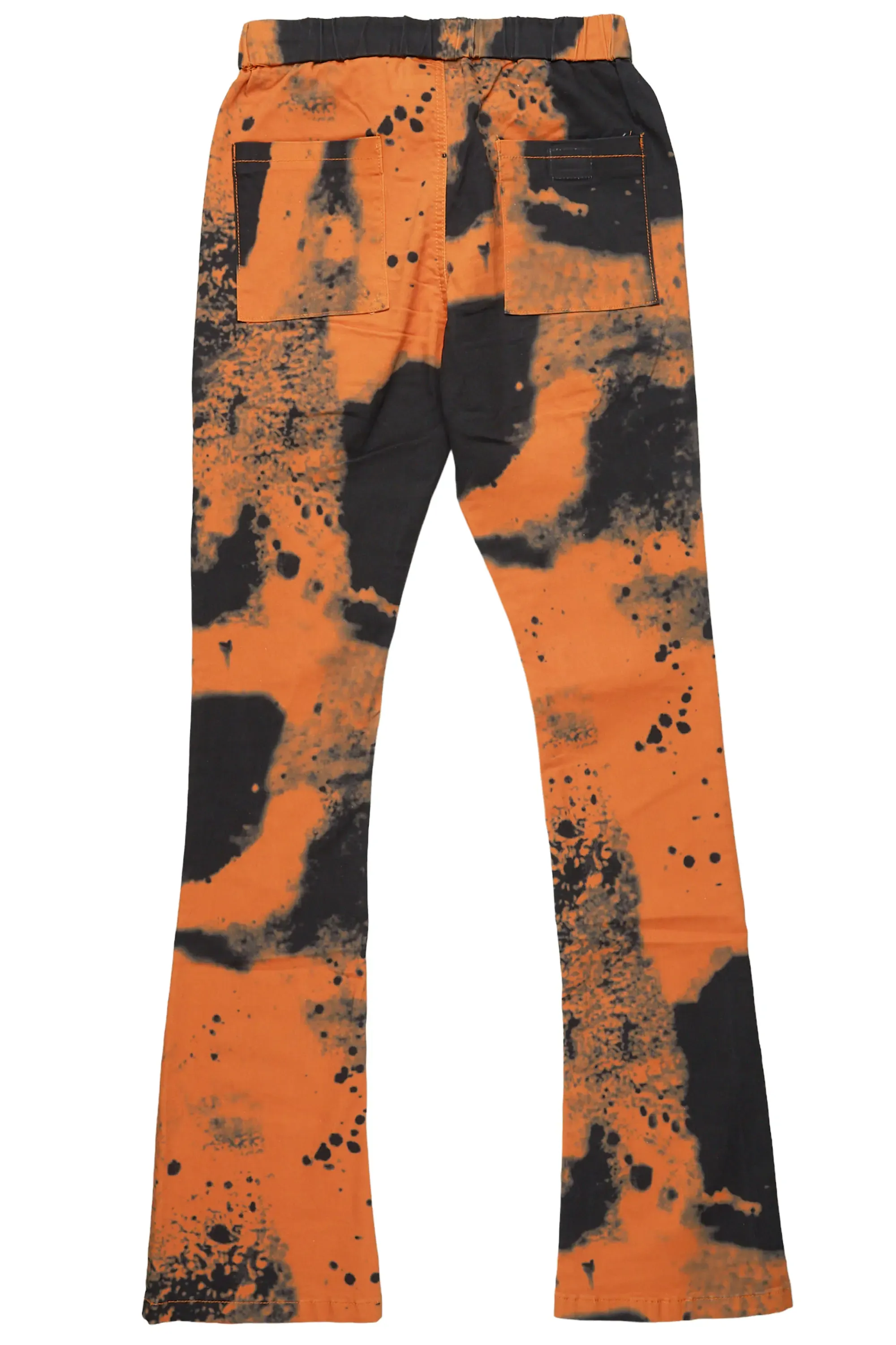 Alam Orange Stacked Flare Pant