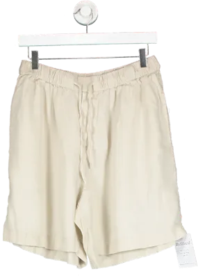 Arket Beige Linen Shorts UK M