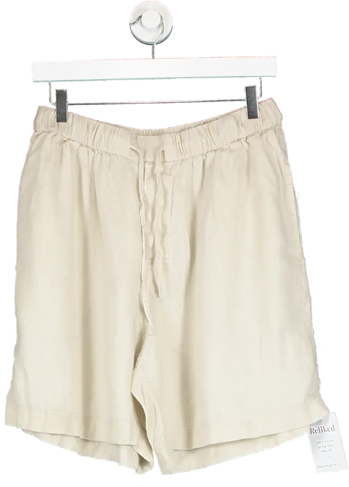 Arket Beige Linen Shorts UK M