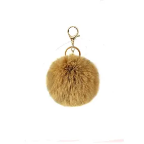 Assorted Color Pom Pom Keychain