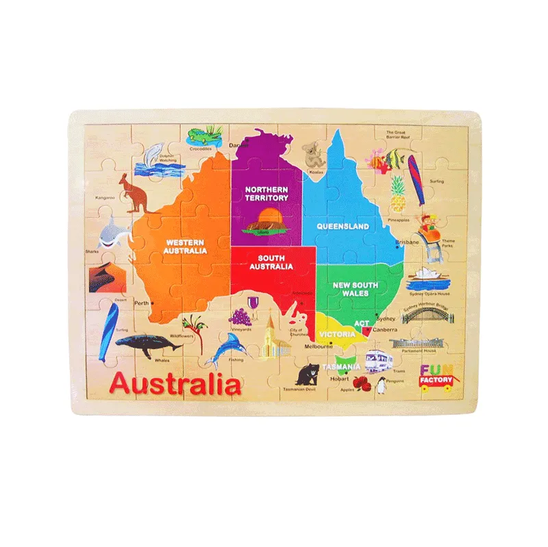 Australia Map Jigsaw Puzzle