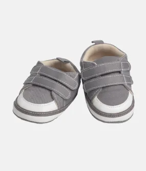 Baby Boys Double Strap Shoes - Grey