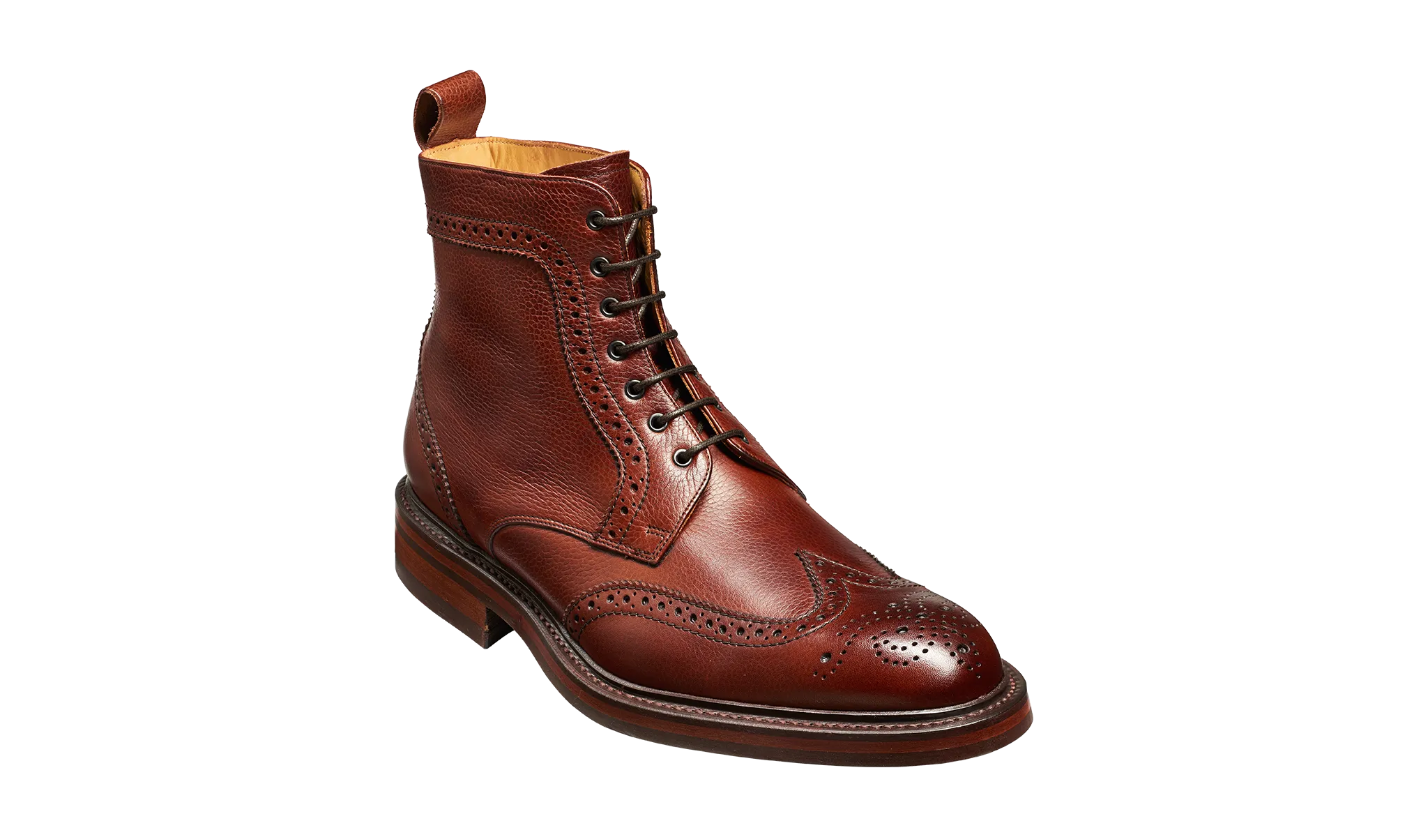 Barker Calder Rugged Wind Cap Boot- Cherry Grain