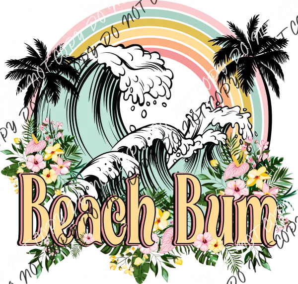 Beach Bum DTF Transfer