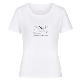 Bio T-Shirt | Yoga, Wine & Friends