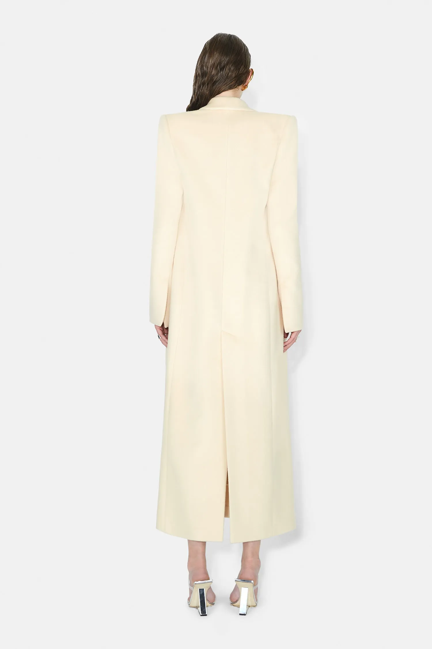 Boyfriend Coat - Cream