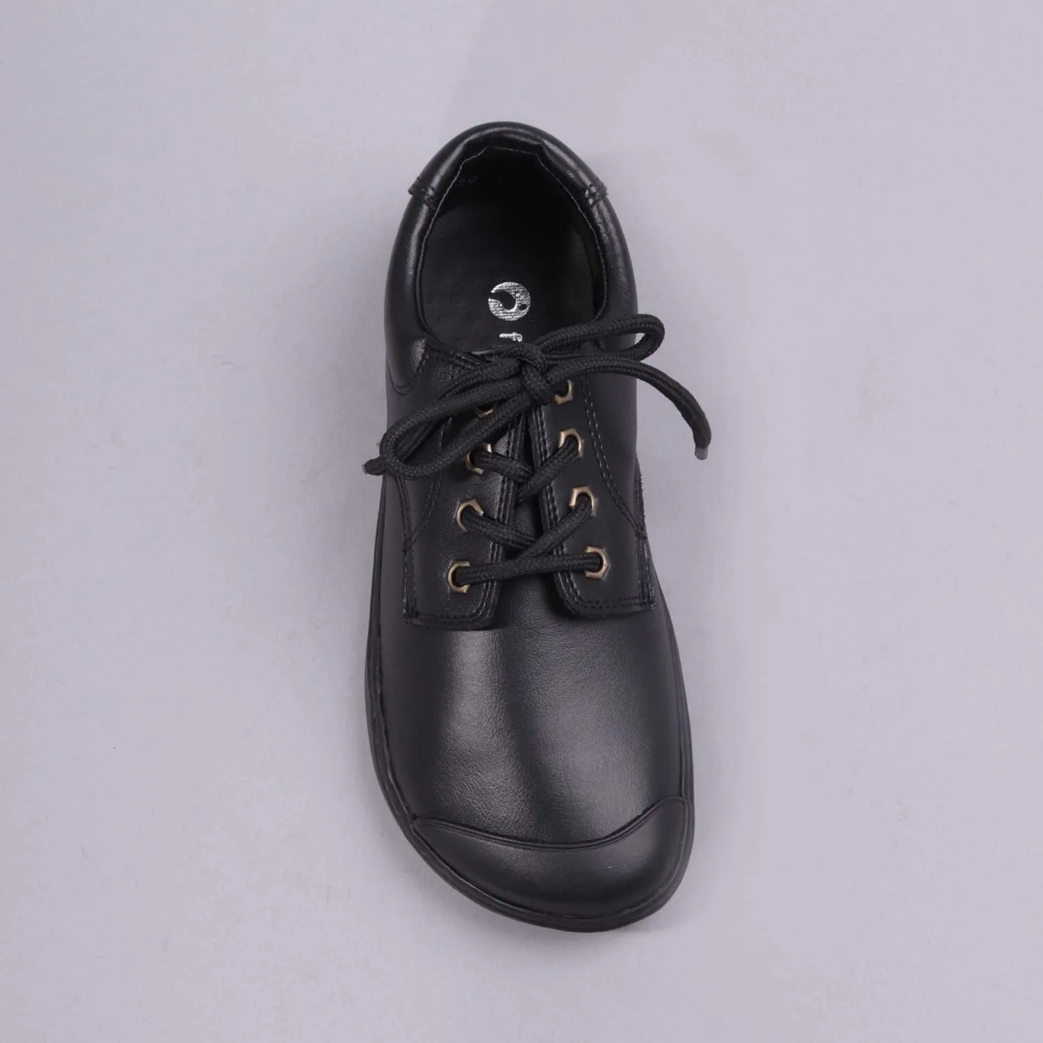 Boys Lace-up School Shoe in Black Sizes 34-38 - 7824