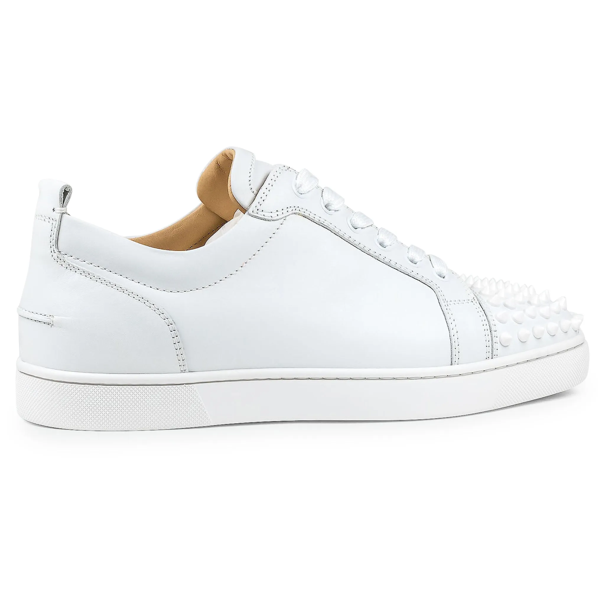 Christian Louboutin Louis Junior Spikes Leather White