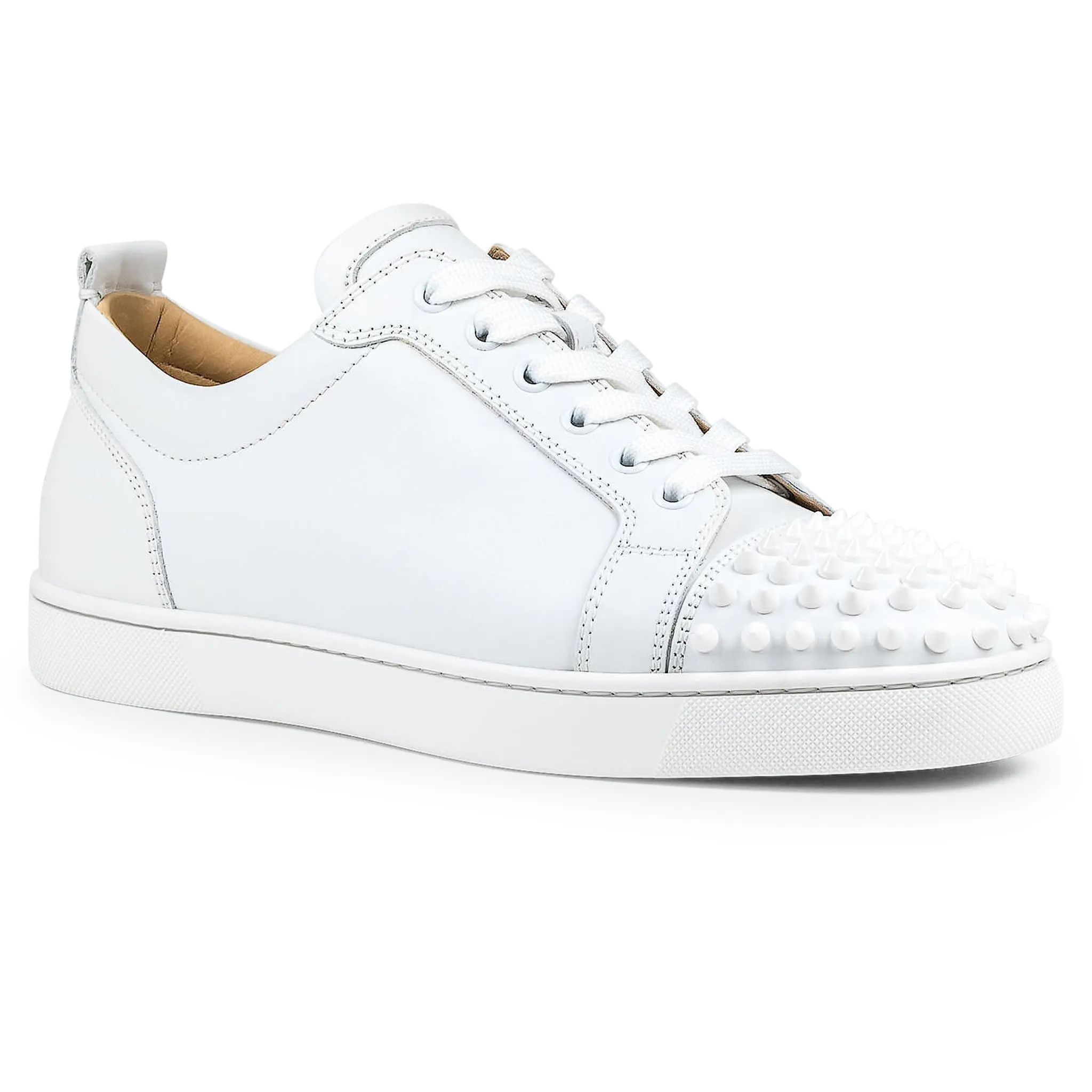 Christian Louboutin Louis Junior Spikes Leather White