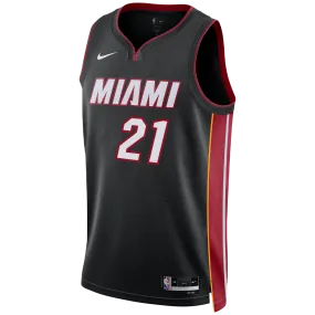 Cole Swider Nike Miami HEAT Icon Black Swingman Jersey