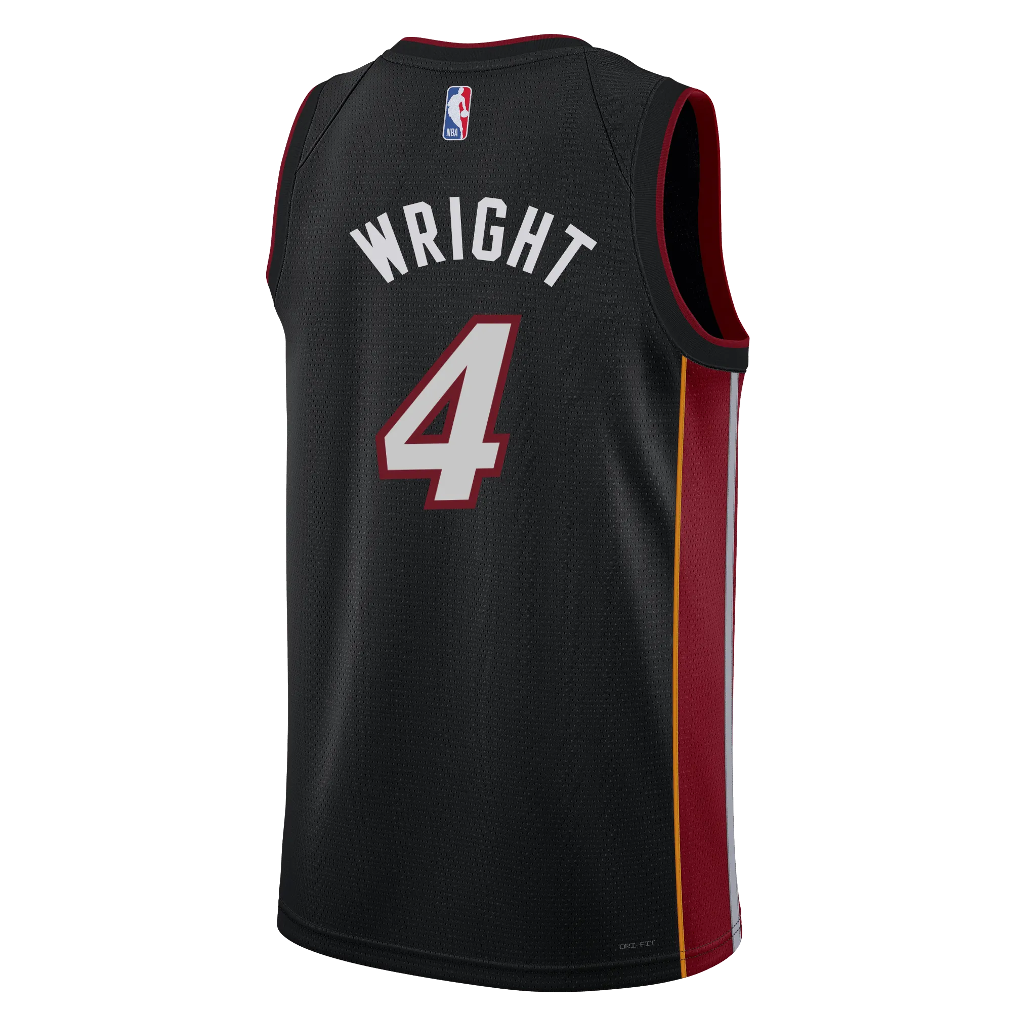 Delon Wright Nike Miami HEAT Icon Black Swingman Jersey