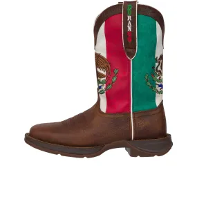 Durango Rebel Work Shift Soft Toe Sandy Brown Mexican Flag