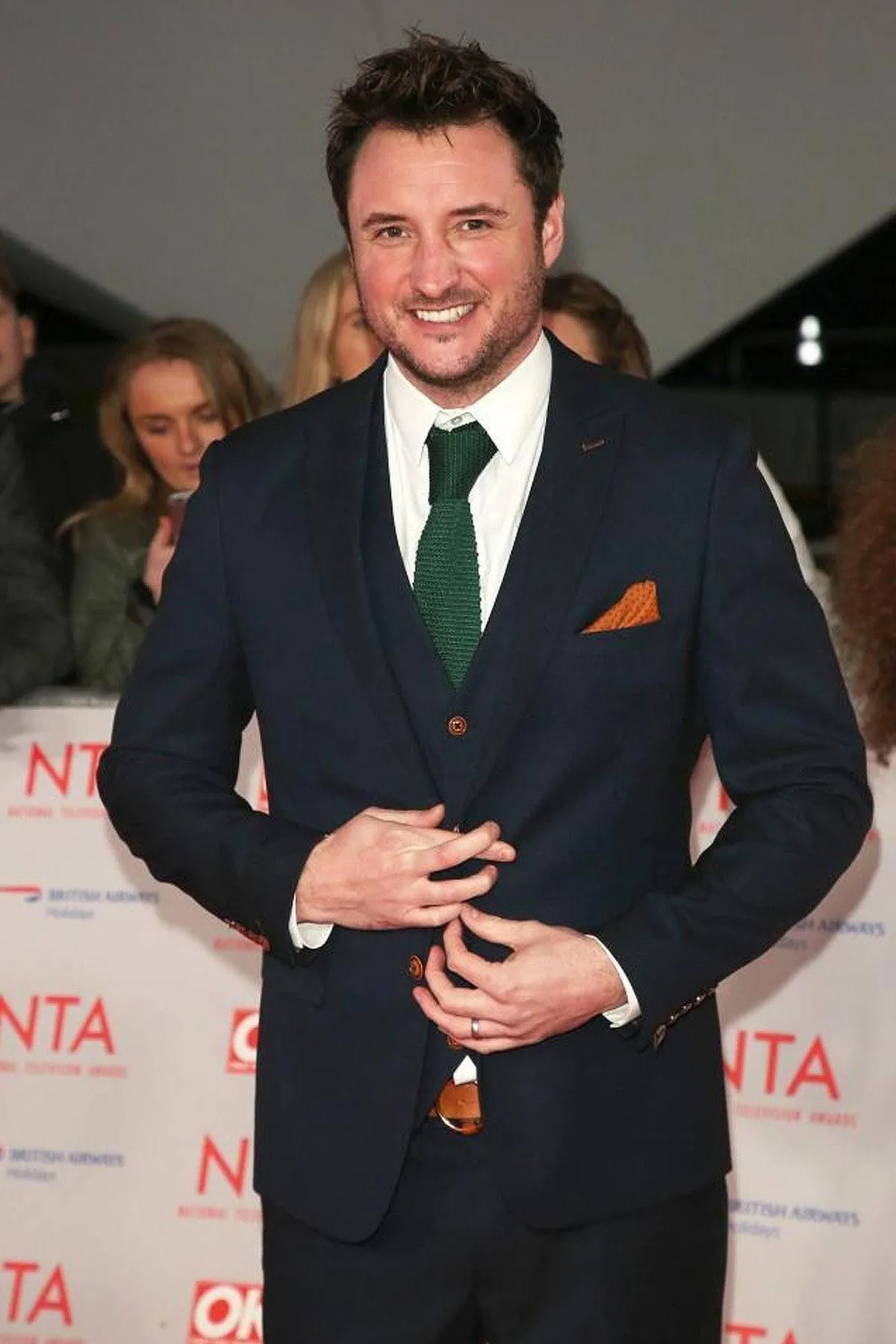 Eastenders' Martin Fowler (James Bye) in Max Navy Suit