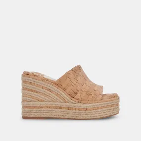 ELARIA WEDGES NATURAL CORK