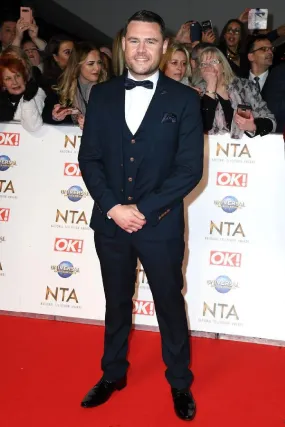 Emmerdale's Danny Miller (Aaron Dingle) in Max Navy Suit