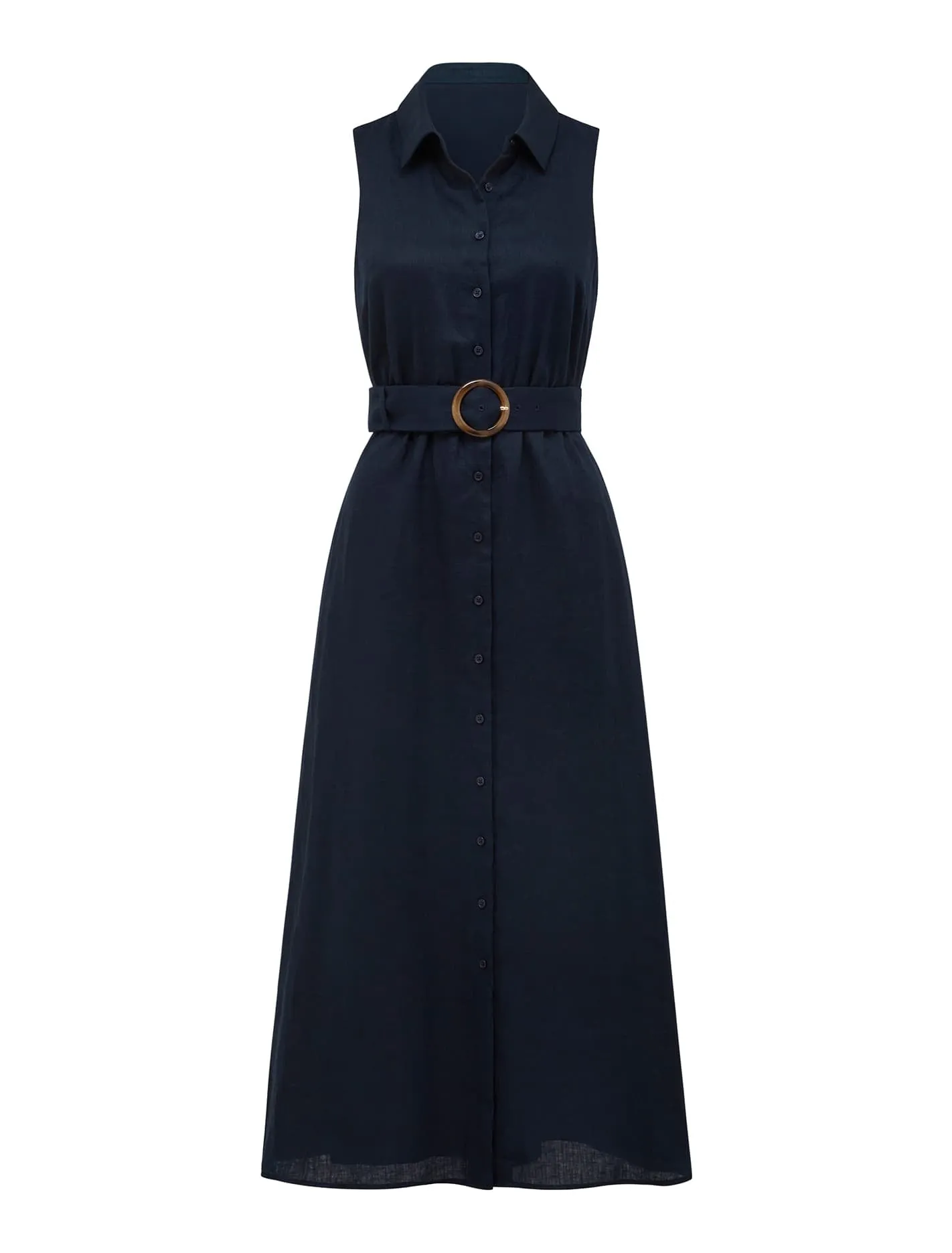 Gabbriette Button Down Midi Dress