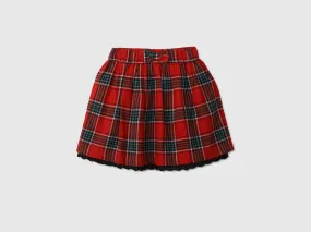 Girls Checked Skirt