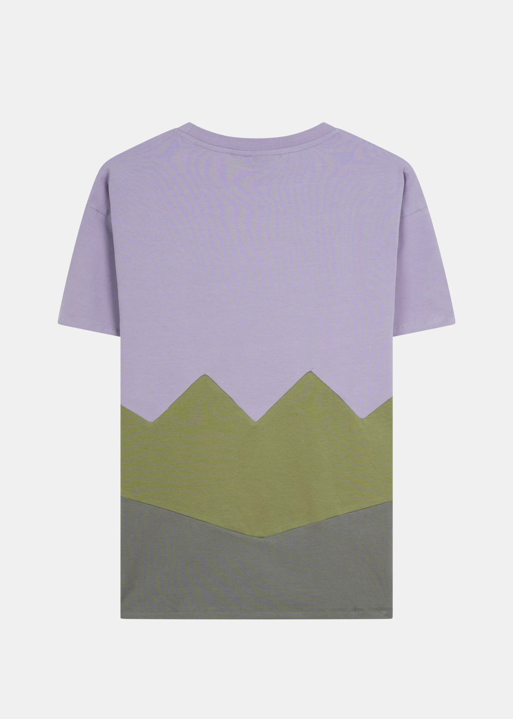 GOTS T-Shirt BEEVERN PersianViolet/LodenGreen/StormyWeather