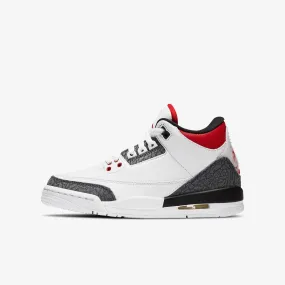 (GS) Air Jordan 3 Retro SE-T 'Japan Denim Fire Red' (2020) DB4169-100