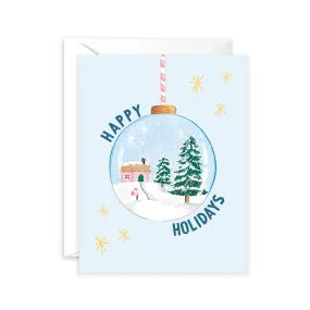 Holiday Snow Globe Holiday Card