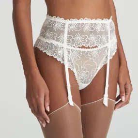 Jane Suspender Belt in Natural