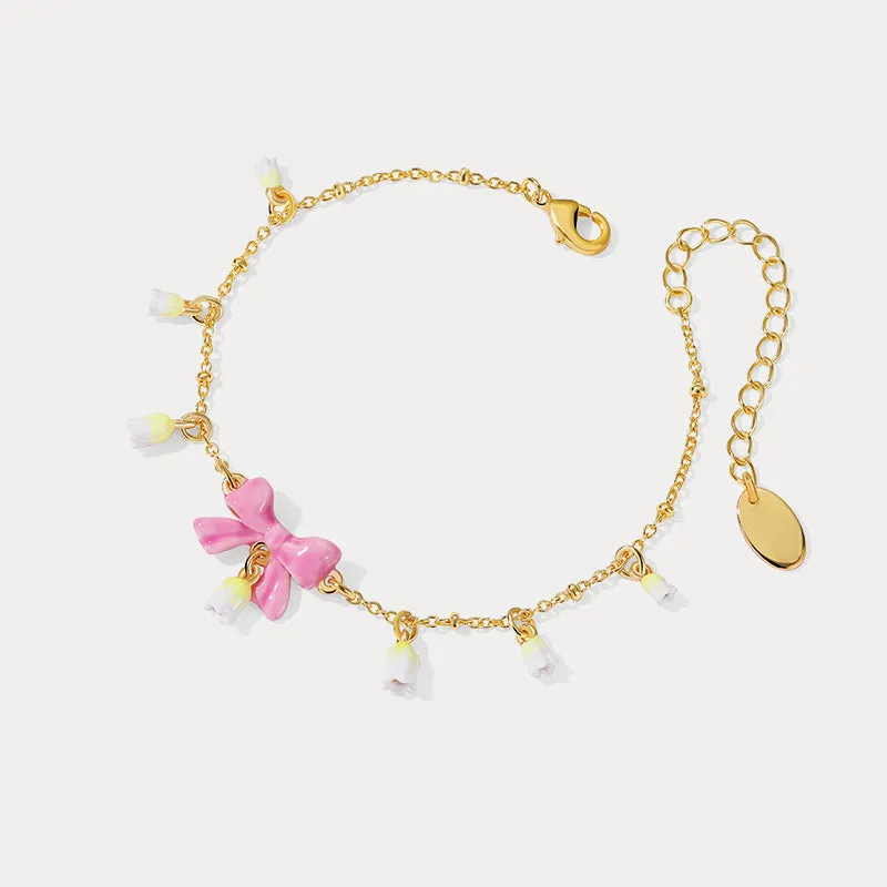 Lily Of The Valley Bowknot Bracelet