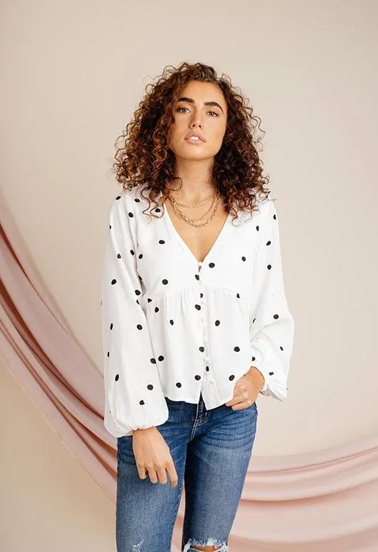 Lola Polka Dot Top