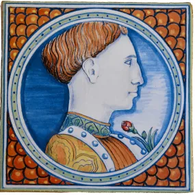 Maiolica mediterranea - "Ritratto di Lionello d'Este" di Pisanello