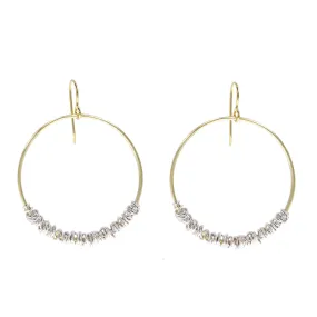 Marjorie Baer Wire Wrapped Hoop Earrings