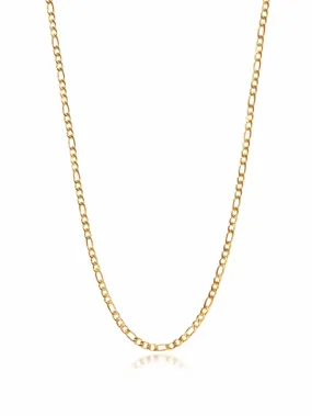 Men's Gold Figaro Chain in 3mm