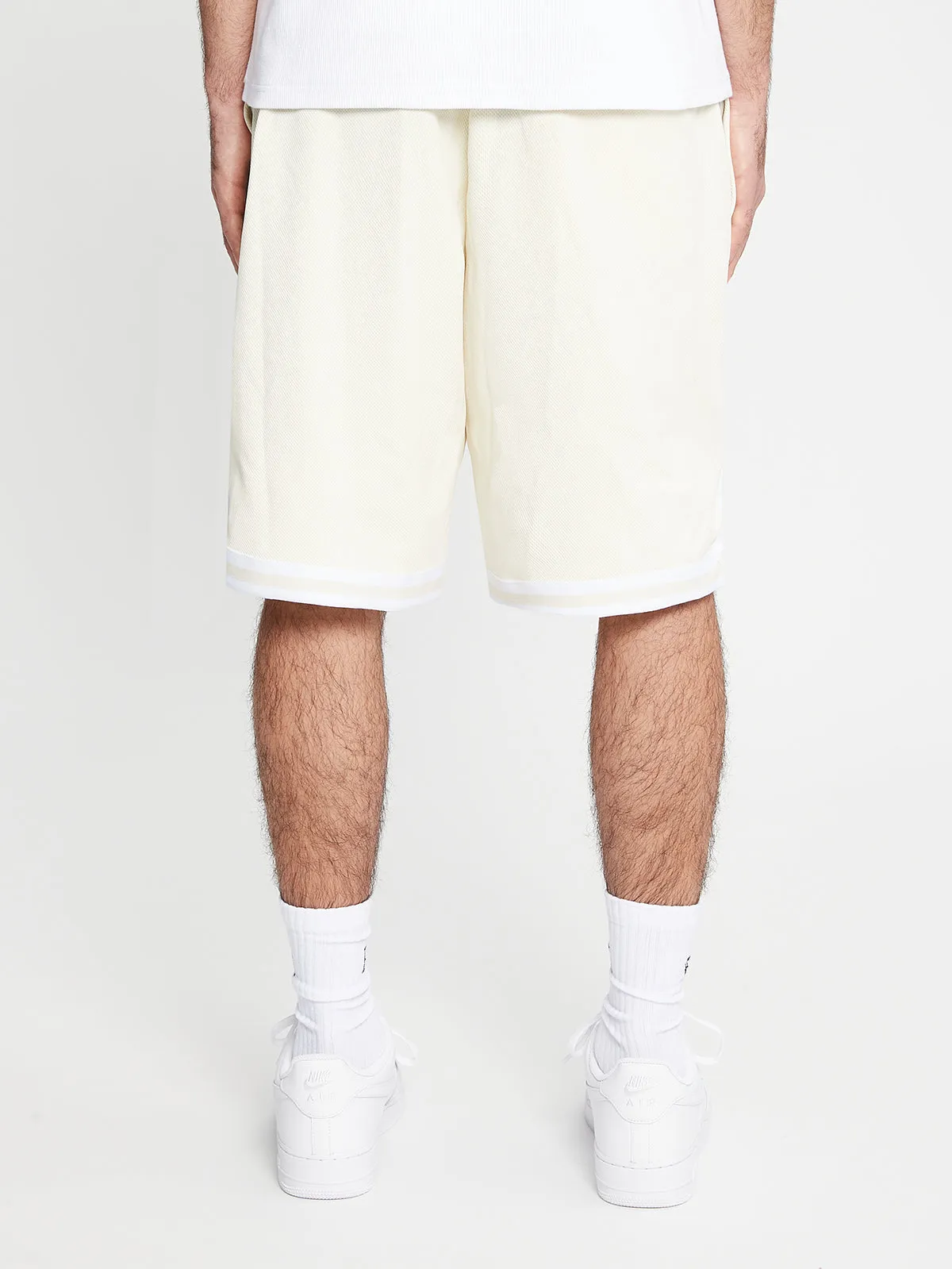 MESH SHORTS RETERNITY - CREME