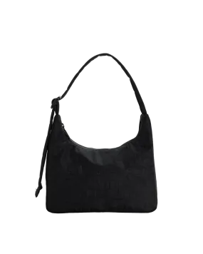 Mini Nylon Shoulder Bag - Black