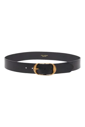 Nili Lotan Nili's Belt in Black with Antique  Brass