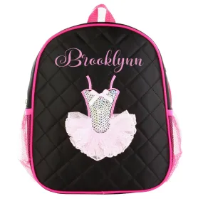 Personalized Embroidered Ballerina Dance Backpack