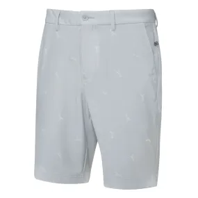 Ping Swift Mr. Ping Golf Shorts - Pearl Grey/White