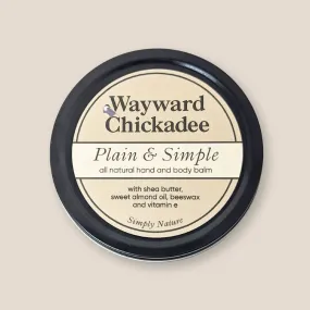 Plain and Simple Hand & Body Balm