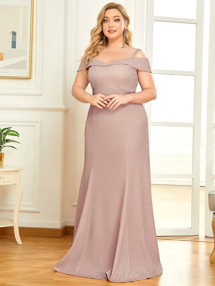 Plus Size High Stretch Long Mother of The Bride Dresses