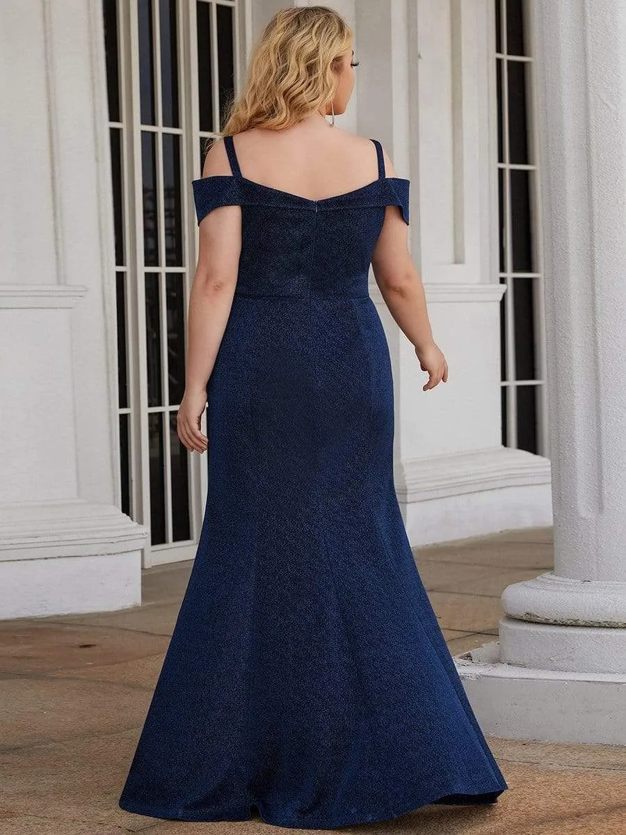 Plus Size High Stretch Long Mother of The Bride Dresses