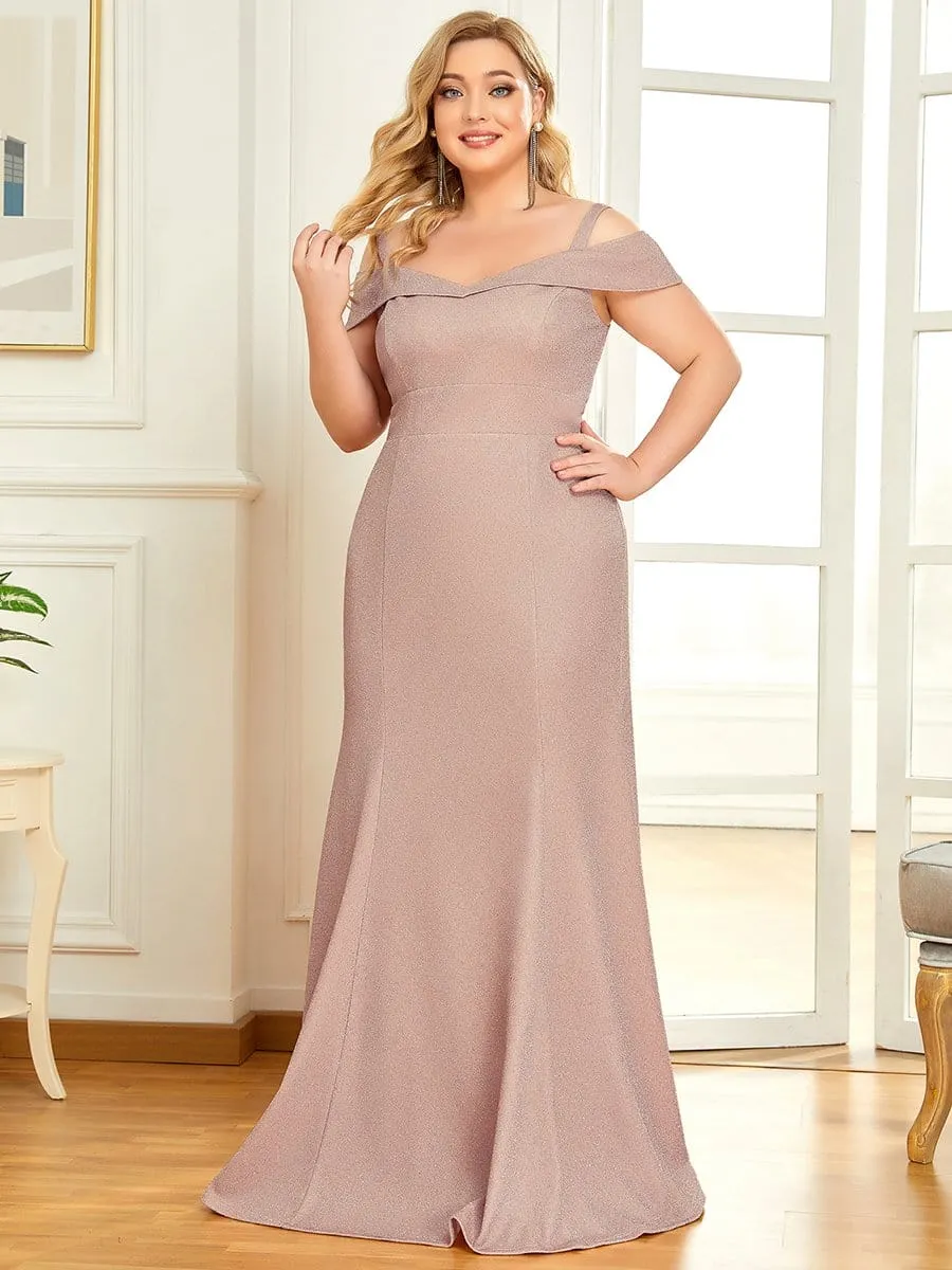 Plus Size High Stretch Long Mother of The Bride Dresses