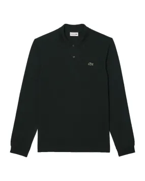 Polo Manica Lunga Uomo Lacoste Verde Scuro