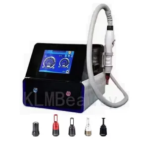 Portable 1064nm 532nm 1320nm ND YAG Laser Spots Tattoo Removal Eyebrow Pigment Picosecond Black Doll Beauty Machine