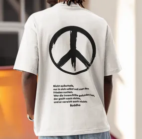 Premium Oversize T-Shirt Peace Herren