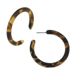 Small Tortoise Hoop Earrings