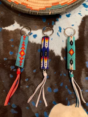 Southwest Beaded KEYCHAIN or PURSE PULL