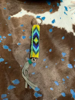 Southwest Beaded KEYCHAIN or PURSE PULL