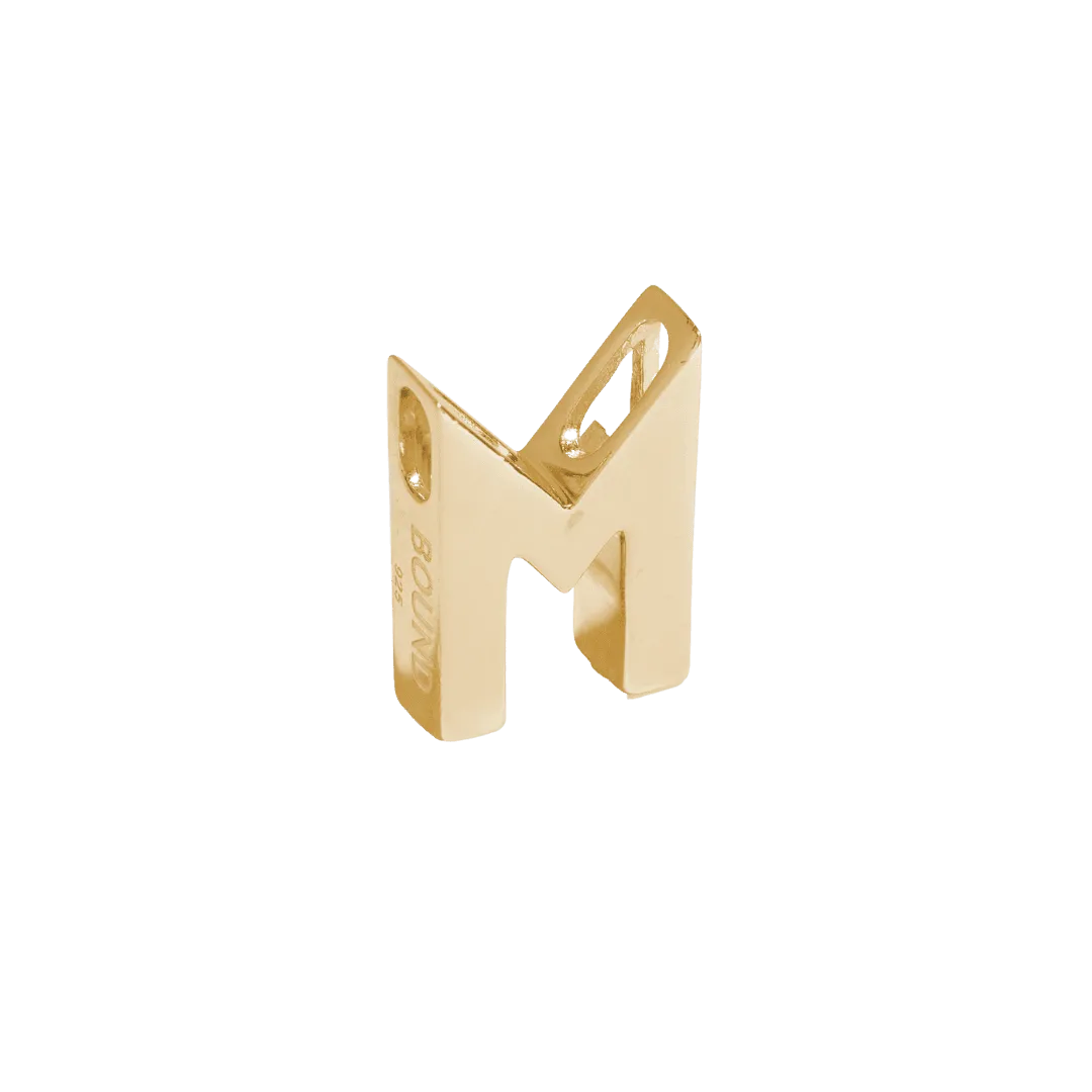 THE LETTER PENDANT - 18k gold plated